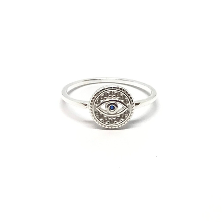 Anillo ojito con cubic