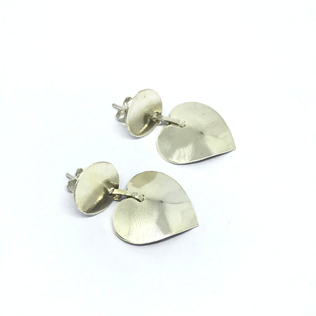 Aros corazon colgantes