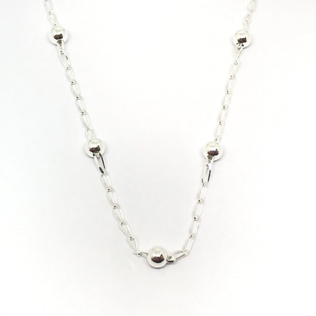 Cadena italiana de 40cm con bolitas