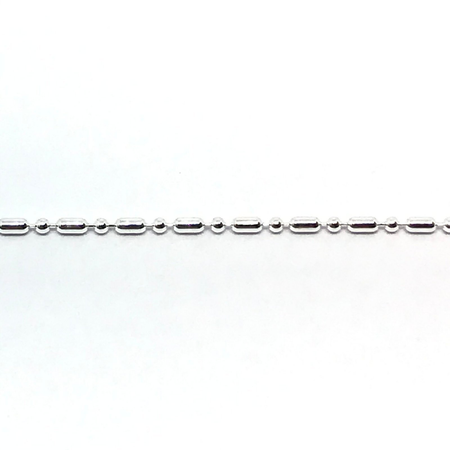 Cadena italiana con bolitas combinadas de 40cm