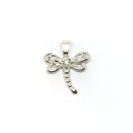 Dije de libelula con cubic colores varios