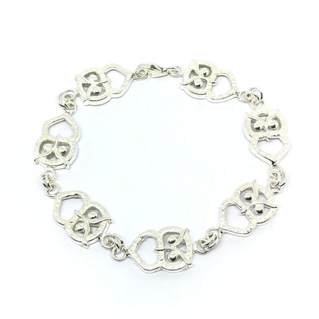Pulsera con eslabon de buhos