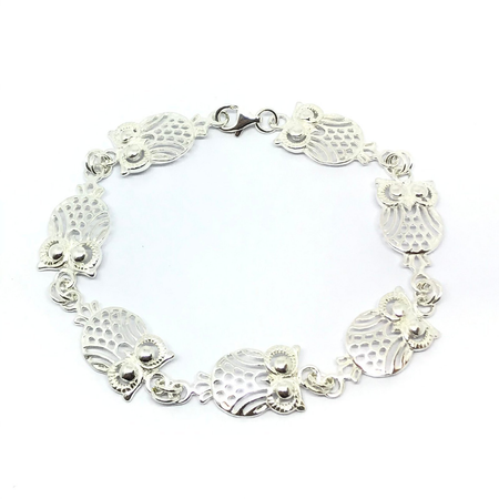 Pulsera con eslabon de buhos