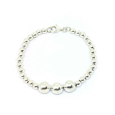 Pulsera de bolitas combinadas