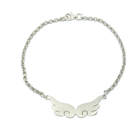 Pulsera rolo con alitas