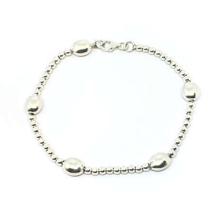 Pulsera de bolita con semilla combinada