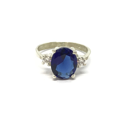 Anillo con cubic combinado en colores varios