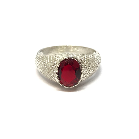 Anillo menor a mayor con cubic ovalado en colores varios