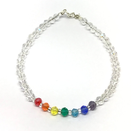 Pulsera cristal fume 7 chacras/LGBT