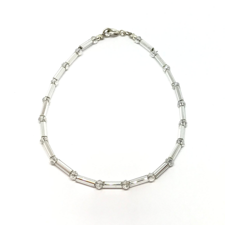 Pulsera con canutillos y cristales en colores varios