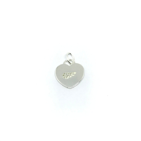 Dije corazon con cubic