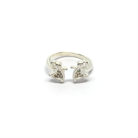 Anillo de bailarinas con cubic