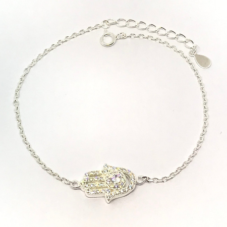 Pulsera con manito con cubic
