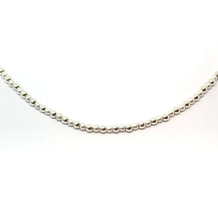 Gargantilla con bolitas y perlas de 2mm combinadas