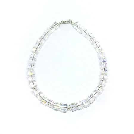 Pulsera con cristales cuadrados