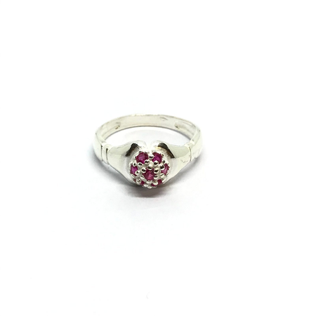 Anillo bola de fuego con cubic