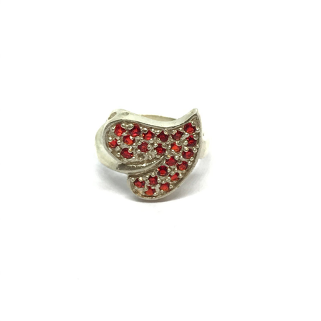 Anillo de corazon con cubic