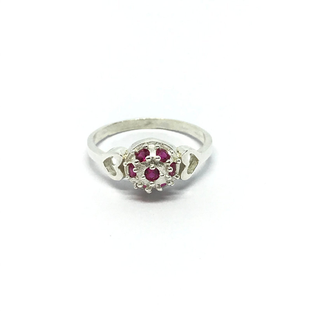 Anillo estilo frutilla con cubic