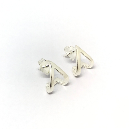 Aros corazon calado