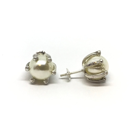 Aros perla 10mm engarzada