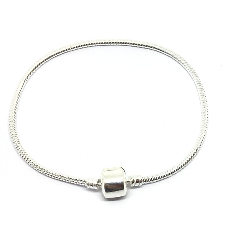 Pulsera cola de rata con cierre de 18cm
